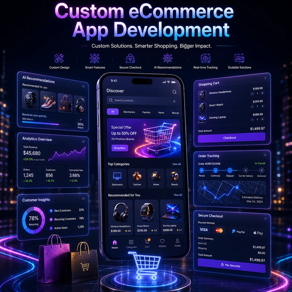 Custom eCommerce app development services